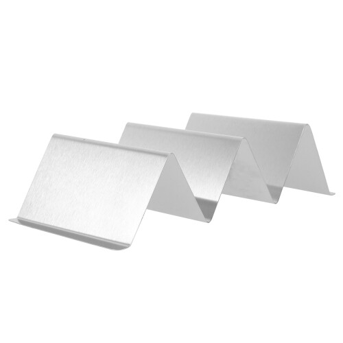 3Pcs Stainless Shaped Taco Holder Stand 2
