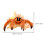 2Pcs Simulation Hermit Crab Model Artificial Pagurian Decoration For Kids 11