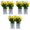 6Pcs Tiny Doll House Potted Plants Assorted Plastic Mini Bonsai 5