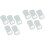 10Pcs Clear Baby Tableware Storage Cases Portable Flatware Containers 4