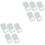 10Pcs Clear Baby Tableware Storage Cases Portable Flatware Containers 3