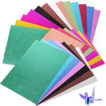 Kleurrijke Glittervellen Voor Origami En Kinderknutselen