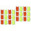 24Pcs Convenient Portable Soccer Training Vests Assorted 4
