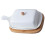2Pcs Ceramic Butter Dish with Lid White for Dining 1
