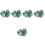 5Sets Aquarium Fish Tank Stones Durable Decorative Stones 4