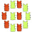 24Pcs Convenient Portable Soccer Training Vests Assorted 10