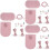 3Sets Pink DIY Backpack Kit Premium PU & Rattan Bag Making 6
