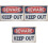 3Pcs Assorted Garden Warning Signs Durable Iron Sheet Yard Caution 3
