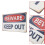 3Pcs Assorted Garden Warning Signs Durable Iron Sheet Yard Caution 10