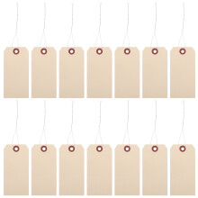 200pcs Shipping Tags Iron Wires Manila Blank Tags For Shipping And Packaging Labels For Efficient Logistics And Inventory Management