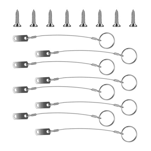 5 Sets Stainless Steel Tether Cable For Marine Hardware Strap