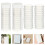 88Pcs Flexible White Plastic Book Binder Rings for Student Planners 8