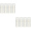 88Pcs Flexible White Plastic Book Binder Rings for Student Planners 6