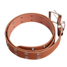 Einfacher Braun Gürtel PU Leder Punk Style Für Damen Und Herren