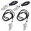 12Pcs Silver Referee Whistles Metal Durable Lightweight with Keychain 1