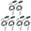 12Pcs Silver Referee Whistles Metal Durable Lightweight with Keychain 2