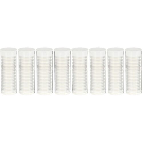 88Pcs Flexible White Plastic Book Binder Rings for Student Planners 1