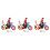 3St Wind Up Speelgoed Ijzer Vintage Multifunctioneel 3