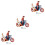 3St Wind Up Speelgoed Ijzer Vintage Multifunctioneel 4