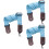 3St Stevige Verstelbare Ukulele Strap Katoen Met Leer Sky- 6