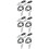 12Pcs Silver Referee Whistles Metal Durable Lightweight with Keychain 7