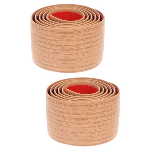 2Pcs Khaki Self Adhesive Vinyl Floor Transition and Carpet Edge Strips 1