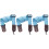 3St Stevige Verstelbare Ukulele Strap Katoen Met Leer Sky- 4