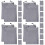 4Pcs Compact Grey Cable Organizer Storage Bag for Digital Accessories 7