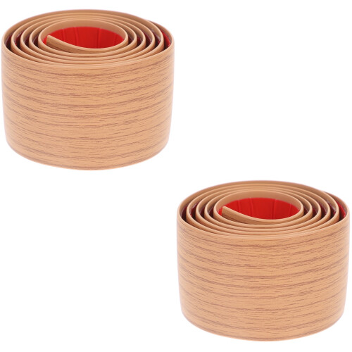 2Pcs Khaki Self Adhesive Vinyl Floor Transition and Carpet Edge Strips 2