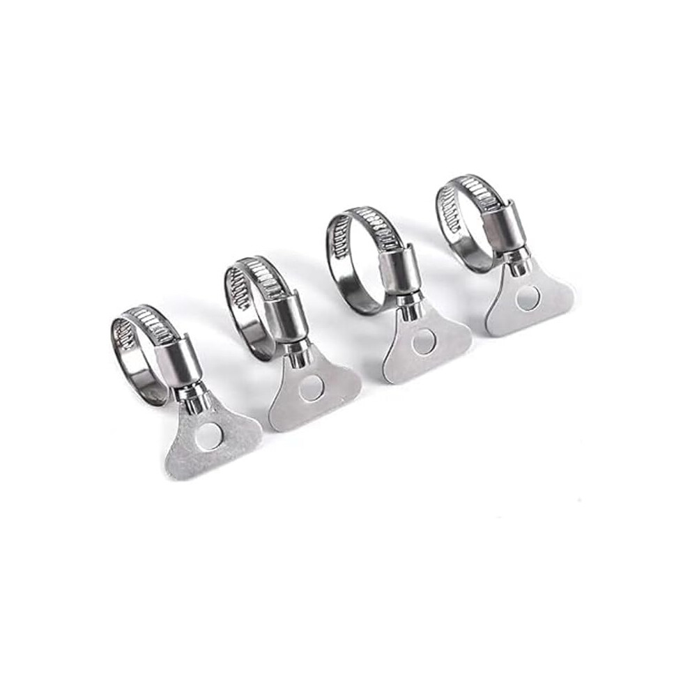 10Pack 304 Stainless Steel Adjustable Hose Clamps 1016Mm Tool Thumb Screw Corrosion Resistant For Plumbing Automotive 9113335583511
