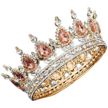 Tiara for Women Handcrafted Crystal Bridal Crown for Wedding Bride and Princess Prom