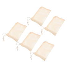 5Pcs Natural Sisal Soap Pouch Exfoliating Bag with Drawstring Hanging for Shower and Travel