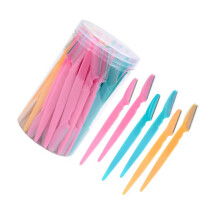 30 Pack Eyebrow Razor Set with Precision Blade and Protective Cover for Facial Hair Removal