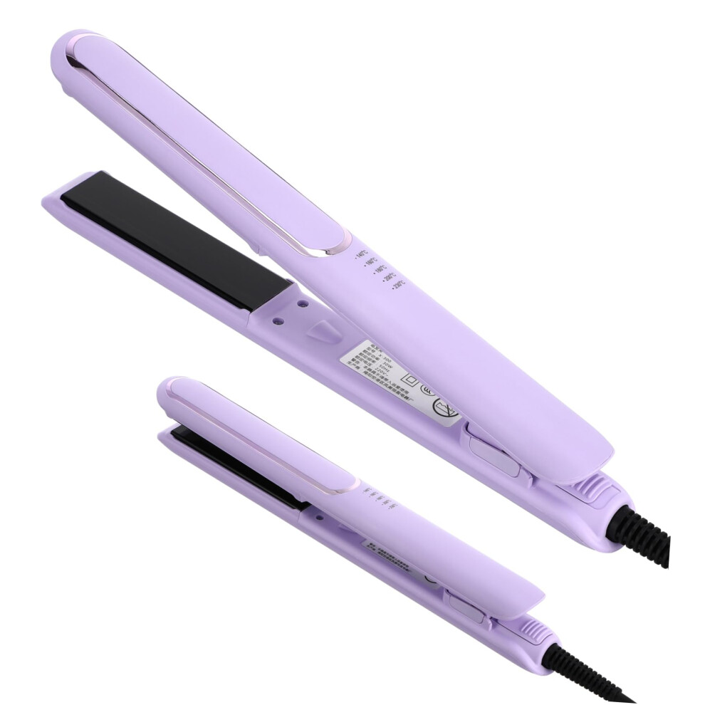 Dual Voltage 2 in 1 Hair Straightener and Curling Iron with Five Temperature Settings Travel Friendly