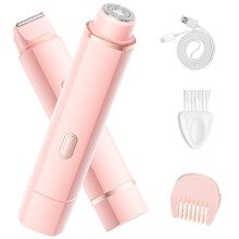 Women's Bikini Trimmer Electric Razor with 2 in 1 Dual Head, Waterproof Rechargeable Painless Shaver for Sensitive Skin