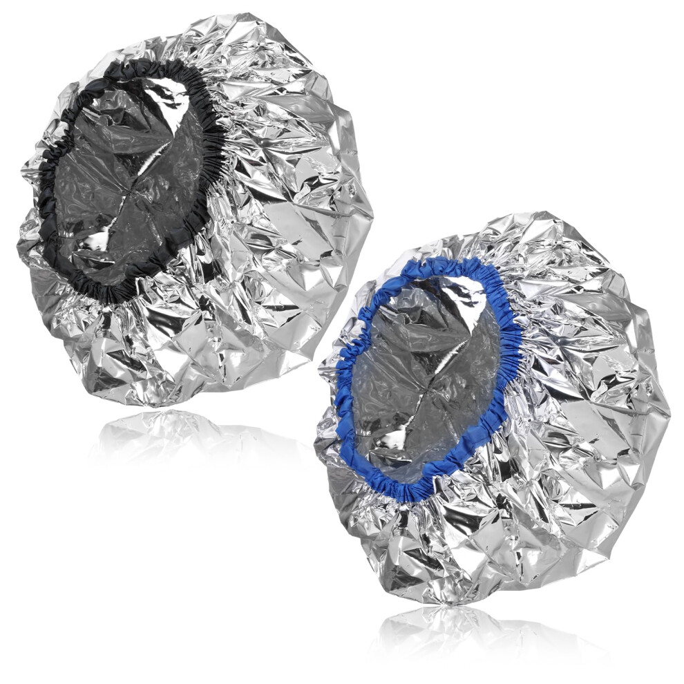 Unisex Aluminum Foil Hair Cap Set For Deep Conditioning, Heat Retention, Reusable Salon And Home Use