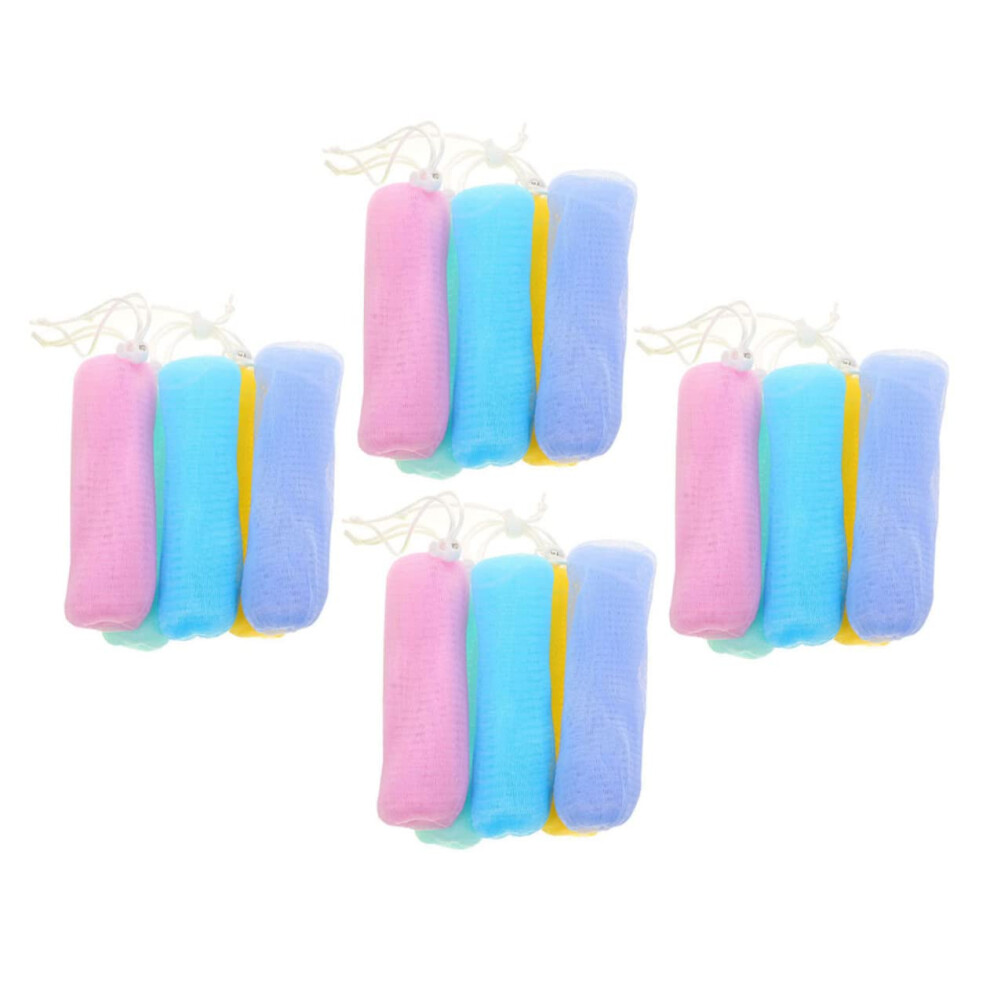 20pcs Exfoliating Soap Saver Pouches with Quick Drainage and Rich Foaming for Shower and Bath