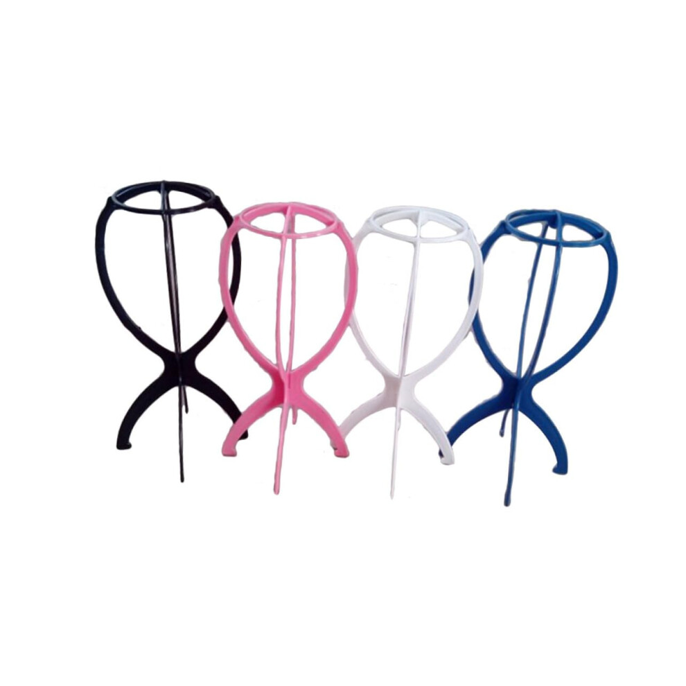 Unisex 6Pcs Foldable Wig Stand And Hanger For Drying Storage Protects Wig Shape Home Salon Travel