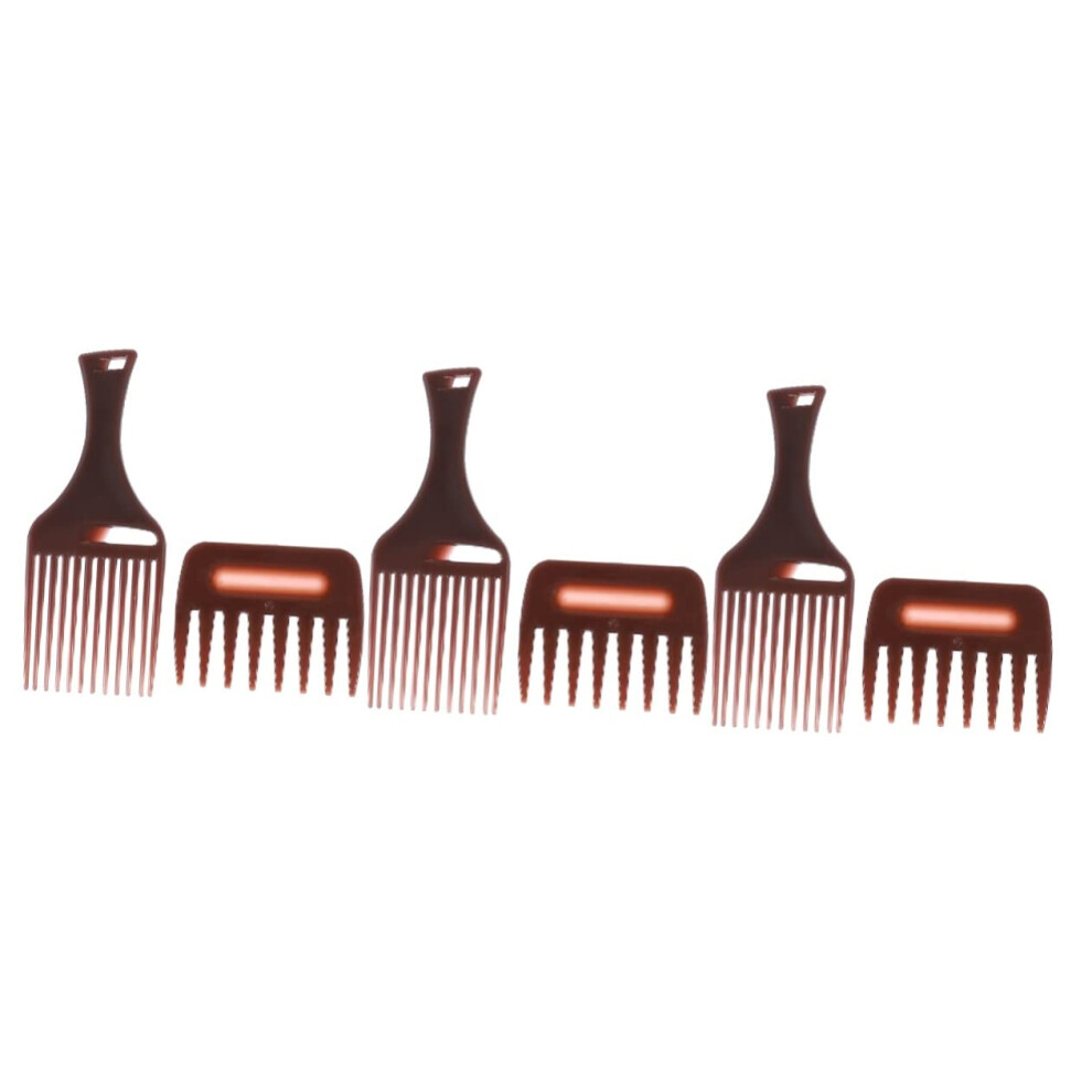 Unisex Wide Tooth Comb And Hair Pick Set For Curly Or Thick Hair, Gentle Detangling, Salon Quality