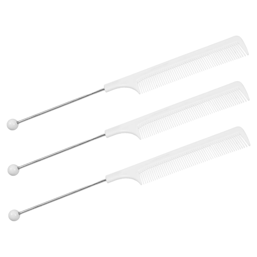 Unisex Hair Comb Set 3Pcs Fine Tooth Rat Tail Combs For Precise Sectioning And Styling Salon And Home Use