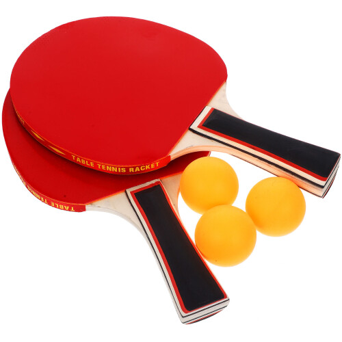 5Sets Leichtes Tischtennisset Holzracket Mit Polyestergriff