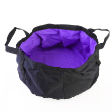 3Stk Ultraleichter Outdoor Faltbarer Wassereimer 12L Lila Nylon