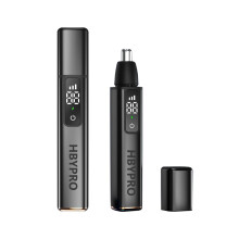 Nose Hair Trimmer for Men and Women, Rechargeable Ear and Nose Hair Trimmer with LED Display and Touch Control