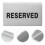 3Stk Sitzplatzkarte Reserviert Silber Für Restaurant 10