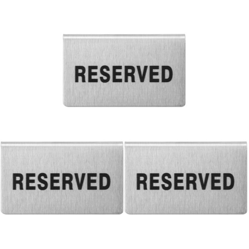 3Stk Sitzplatzkarte Reserviert Silber Für Restaurant 1