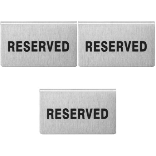 3Stk Sitzplatzkarte Reserviert Silber Für Restaurant 2