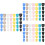 105Stk Silikon Fingerhüllen Guitar Fingerprotektor Set 8