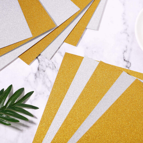 3Stk Glitzer Bastelpapier A4 Bunt DIY Scrapbooking Geschenkverpackung 1