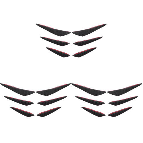 3Sets Schwarze Stoßfänger Lip Splitter Für Auto Mit Starkem Material 1