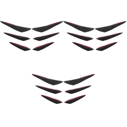 3Sets Schwarze Stoßfänger Lip Splitter Für Auto Mit Starkem Material 2